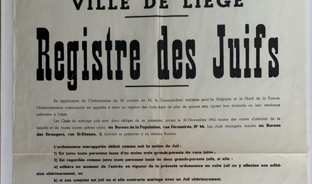 De Liège à Auschwtiz : itinéraires de juifs déportés