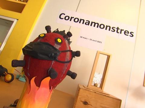 Des "Coronamonstres" réalisés par des aveugles et malvoyants à l’asbl "La Lumière"
