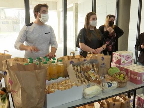 Distribution de colis solidaires pour les étudiants de la HEPL