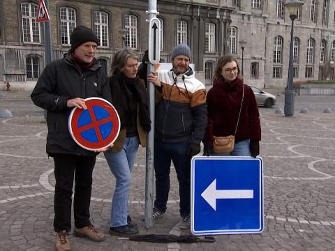Vert Ardent contre l'impunité automobile à Liège 