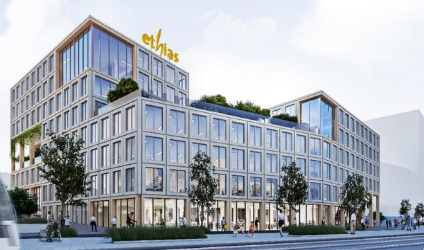Ethias s'implantera en 2024 à l'éco-quartier de Coronmeuse 