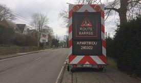 Fermeture de la Voie de l'Ardenne à Embourg 