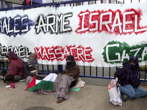 Herstal : l'entreprise d'armement Thales bloquée par des activistes