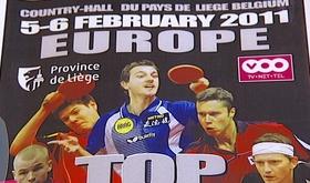 Tennis de table : le top 12 européen à Liège