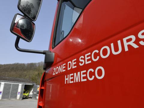 Incendie dans une habitation à Amay, deux personnes secourues par les pompiers