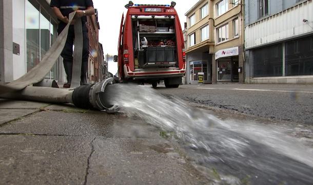 Inondations à Hannut : pompiers débordés