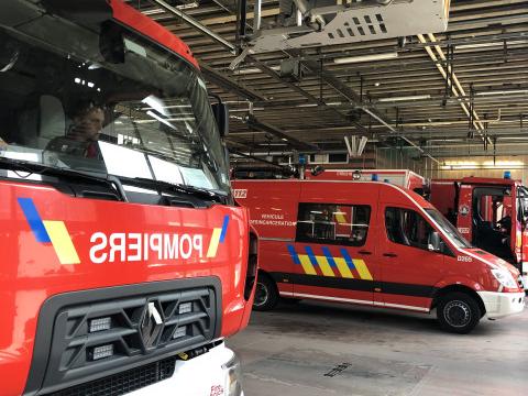 Seraing : un blessé léger dans un incendie au stand de tir de la police