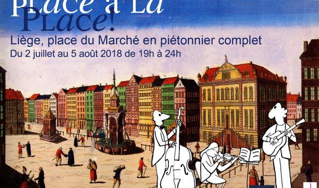 Mise en piétonnier estivale de la  Place du Marché