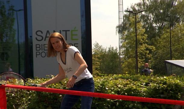 Justine Henin présente sa nouvelle fondation au MontLégia 