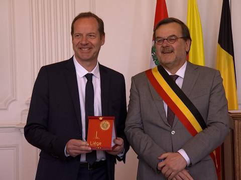 L'organisateur de Liège-Bastogne-Liège, Citoyen d'Honneur de la Ville de Liège