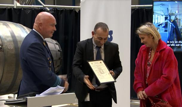 La Ministre de la Défense visite la société Patria à Herstal 