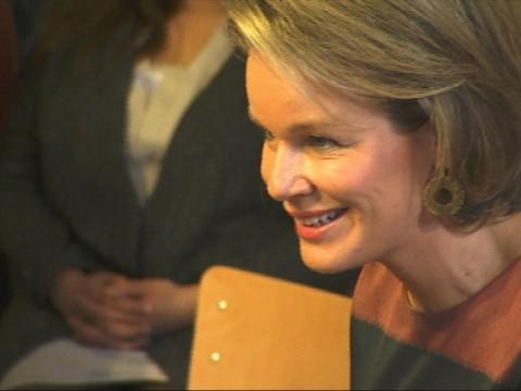 La Reine Mathilde en visite à l'Helmo 
