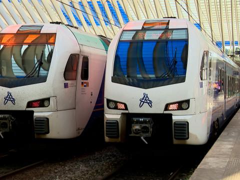 Le nouveau train 3 pays est entré à Liège Guillemins 