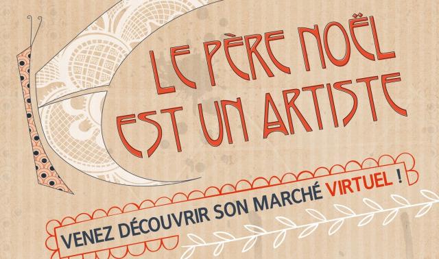 Le Père Noël est un artiste, un marché virtuel par le centre culturel de Seraing 
