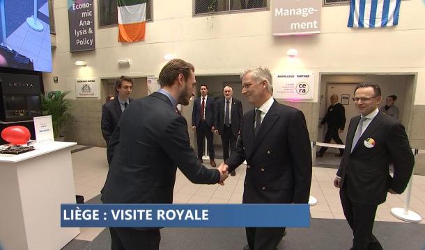 Le Roi Philippe à Liège, avec des étudiants entrepreneurs