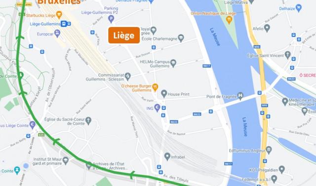 Le tunnel de Cointe à nouveau sur deux bandes vers Bruxelles