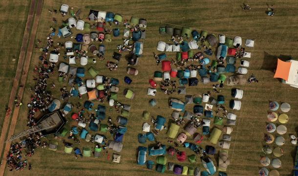 Les Ardentes : Les festivaliers s’installent au camping