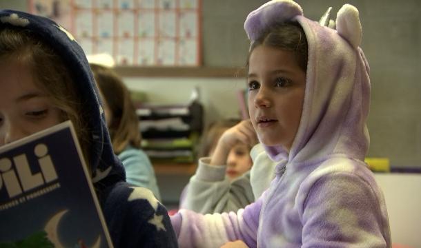 Les écoliers en pyjama par solidarité avec les enfants hospitalisés