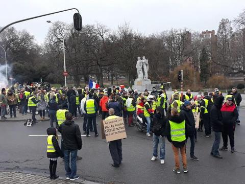 Les gilets jaunes manifestent à Liège ce samedi