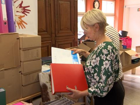 Liège : distribution de fournitures scolaires par l'asbl Vaincre la pauvreté
