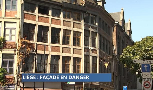 Liège : risque d'effondrement d'une maison classée