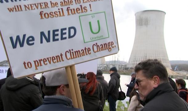 Manifestation contre la fermeture de Tihange 2