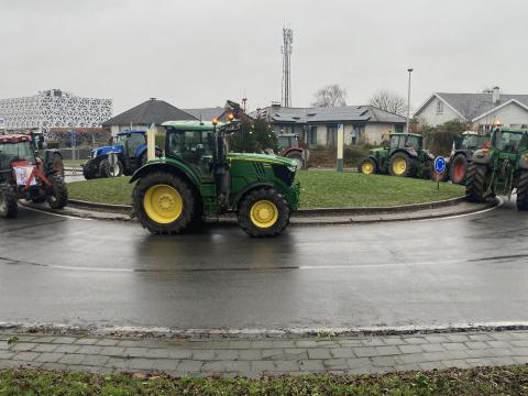 PAC : manifestation d'agriculteurs à Awans 
