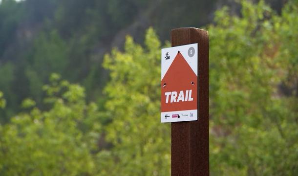 Nouveau balisage des pistes de trail à Huy