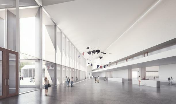Nouvelle Halle des Foires de Liège à Bressoux .