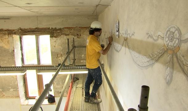 Paix-Dieu: un chantier-école international en peinture du patrimoine
