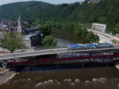 Près de 500 tonnes sur le Pont de Tilff !