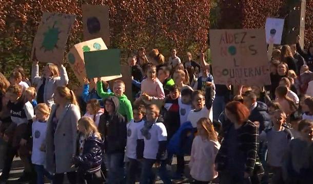 Saint-Georges : manifestation des enfants pour le climat