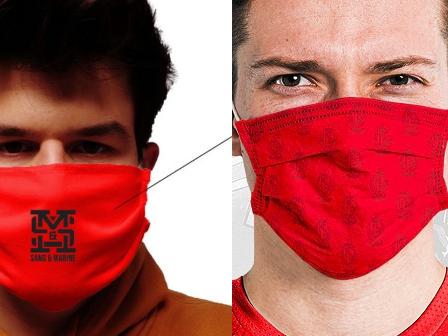 Des masques aux couleurs des clubs liégeois