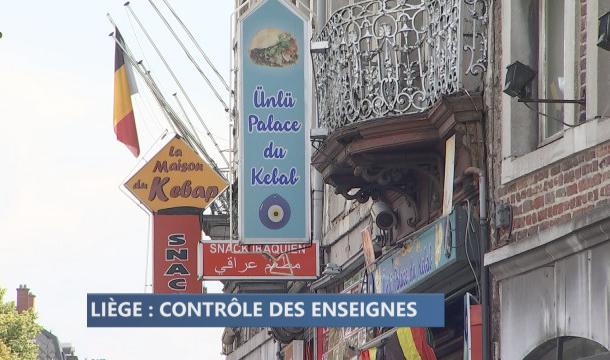 Surveiller les enseignes pour améliorer l'image de Liège 