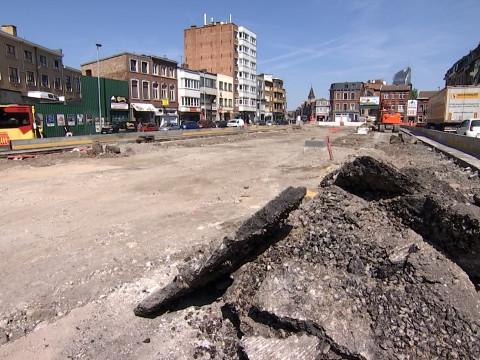 Tram: Travaux de voirie place Général Leman