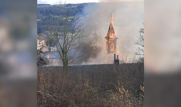 Un incendie ravage le Prieuré d'Amay