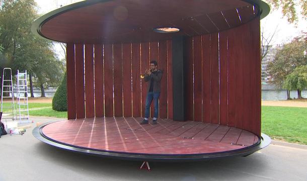 Un kiosque artistique mobile et équitable 