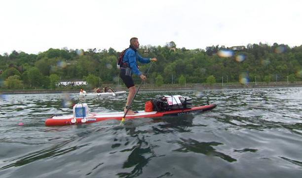 Un Villersois réalise un tour de Wallonie en 4 jours à bord d’un paddle