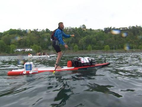 Un Villersois réalise un tour de Wallonie en 4 jours à bord d’un paddle