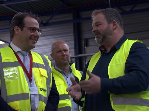 Visite des installations de l'AFSCA à Liège Airport