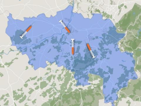 Vos centres de vaccination en province de Liège