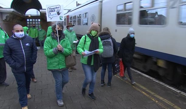 Waremme : nouvelle mobilisation contre la réduction des plages d'ouverture des guichets SNCB 