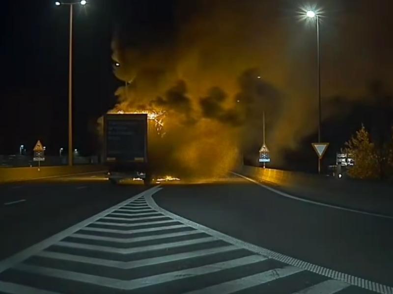 Gros embarras de circulation sur la E40 à Rocourt après l’incendie d’un camion