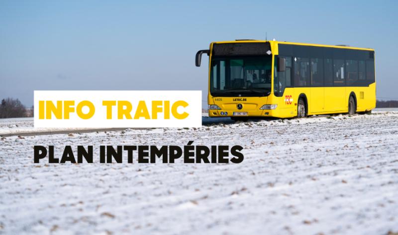 Intempéries : perturbations sur le réseau TEC Liège - Verviers
