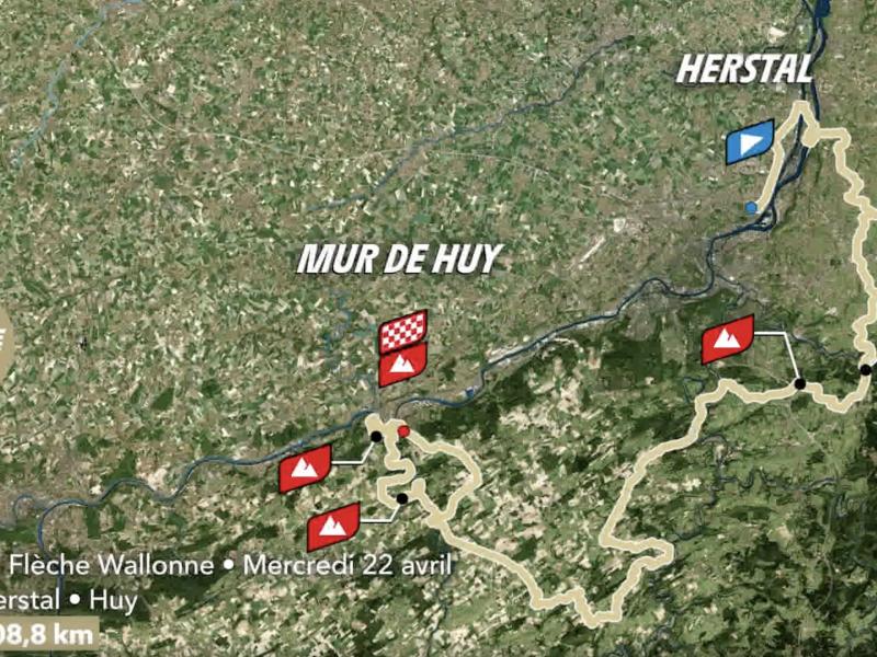 La Flèche wallonne 2026 partira de Herstal, 200km en province de Liège
