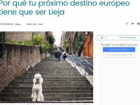 Liège, à visiter selon le journal espagnol El Mundo