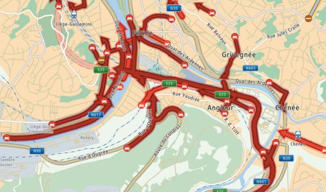 Liège: les quatre gros accès autoroutiers fermés ont rouvert 