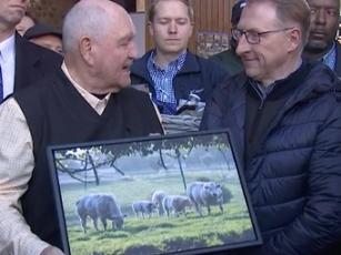 Le secrétaire d'Etat US à l'Agriculture en visite à Awans 