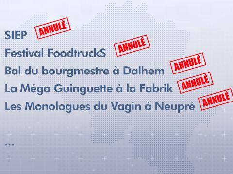 Spectacles : de nombreuses annulations 