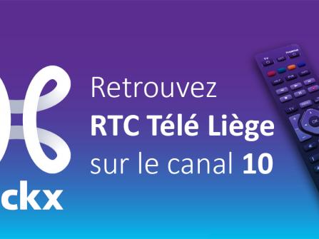 Retrouvez RTC Télé Liège sur le canal 10 sur Proximus Pickx